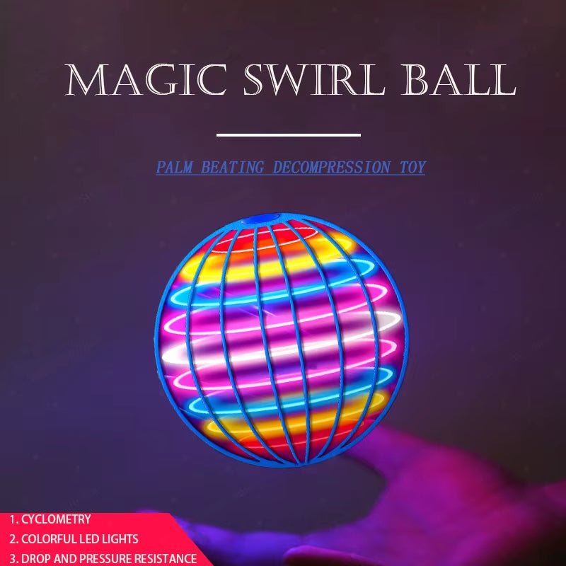 Magic Flying Ball Mini Toy Automatic Obstacle Avoidance UFO Boomerang Spinner Ball Toys for Adults Kids Gifts Christmas Present
